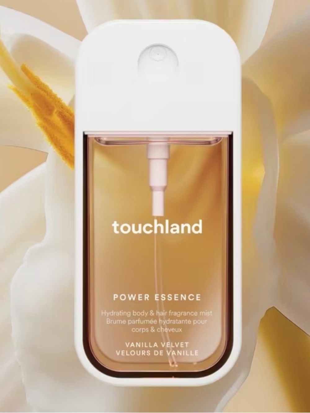 Touchland Vanilla Velvet Power Essence Hydrating Body & Hair Fragrance Mist